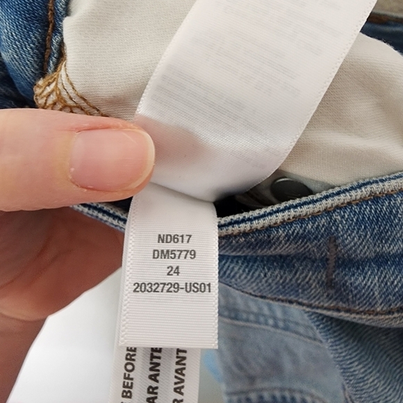 Madewell Danby Wash The Perfect Vintage Straight Distressed Jeans 24 - Picture 9 of 9